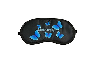 Colorful & Fun Butterfly Theme Sleeping Mask w/ Elastic Back for Sleep or Travel