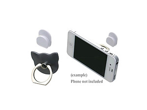 Grey Cat Head Premium Universal Smartphone Mount Ring Hook