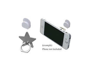 Silver Star Universal Premium Smartphone Mount Ring Hook