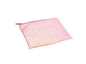 Colorful & Fun Glitter Jewel & Acrylic Accented Top Zipper Fashion Clutch ~ Style 6186