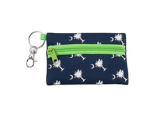 Palmetto Moon Neoprene Zippered Student ID Case with Key Ring