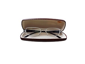 Brown Hard Case Small Sunglasses / Eyeglasses Case