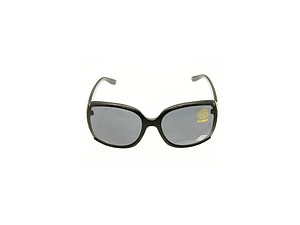 Black Crystal Stone Studded Wide Lense Sunglasses