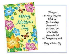Always Being There ~ Mother's Day Card