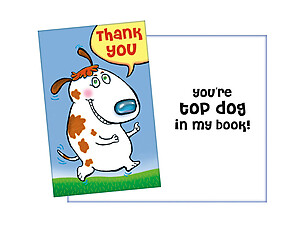 Top Dog ~ Thank You Card