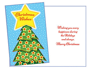 Christmas Wishes Star ~ 6 Pack Holiday Greeting Cards