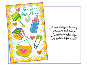 Treasure and Adore ~ Baby Shower Card
