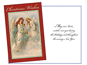 Christmas Wishes Angels ~ 6 Pack Holiday Greeting Cards