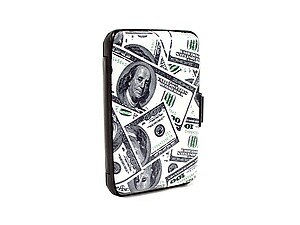 Money Aluminum Wallet Credit Card Holder With RFID Protection