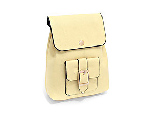 Ivory Buckle Pocket Crossbody Mini Backpack Shoulder Bag