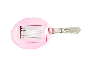 Pink Burger Stack ~ Travel Suitcase ID Luggage Tag and Suitcase Label