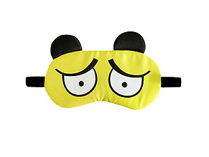 Yellow Animal Reusable Hot/Cold Eye Mask & Soothing Gel Pack for Sleep or Travel