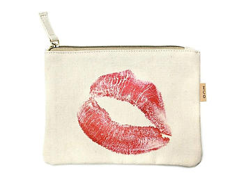 Small Cotton Canvas Cosmetic Zipper Eco Pouch Bag (Collection 2)