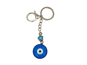 Evil Eye Silver Claw Hook Pendant Keychain Handbag Charm