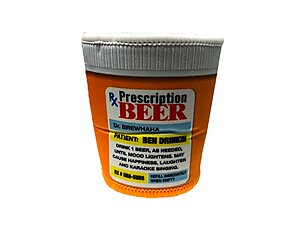 Prescription Beer Premium Insulated Neoprene Can Cooler