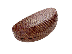 Brown Animal Skin Pattern Hard Hard Clamshell Eyeglass/Sunglass Case