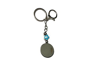 Evil Eye Silver Claw Hook Pendant Keychain Handbag Charm
