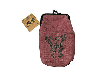 Colorful Canvas Cigarette Pouch with Snap Clasp Closure