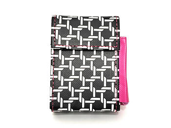 Womens Kingsize Fabric Cigarette Case With Lighter Pouch