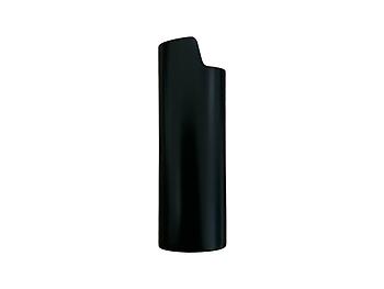 Matte Black Metal Shell Lighter Case Cover Holder Fits Bic Lighters