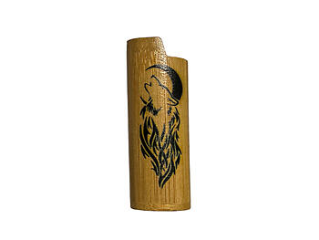 Wood Print Design Lighter Case Cover Holder Fits Bic Lighters