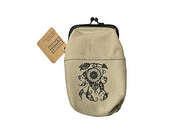 Colorful Canvas Cigarette Pouch with Snap Clasp Closure