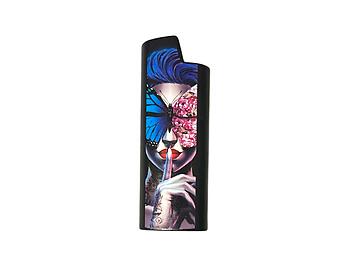 Colorful & Fun Metal Magnetic Lighter Case Fits Bic Lighters