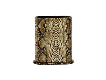 Occasions Gift Giving Brown Snakeskin Design Desktop Eyeglass Holder