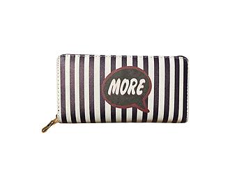 More Vinyl Printed Zip Around Clutch Wallet