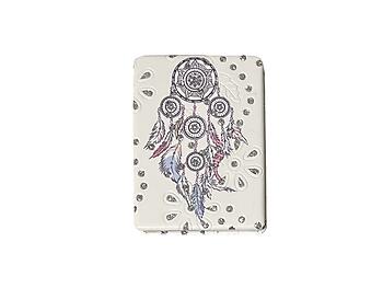 Dreamcatcher Printed Double Compact Mirror w/ Crystal Stones